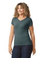 Softstyle V-hals Dames T-Shirt bedrukken | Gildan