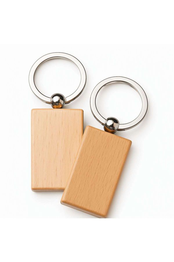 Houten sleutelhanger bedrukken | Omnishirt