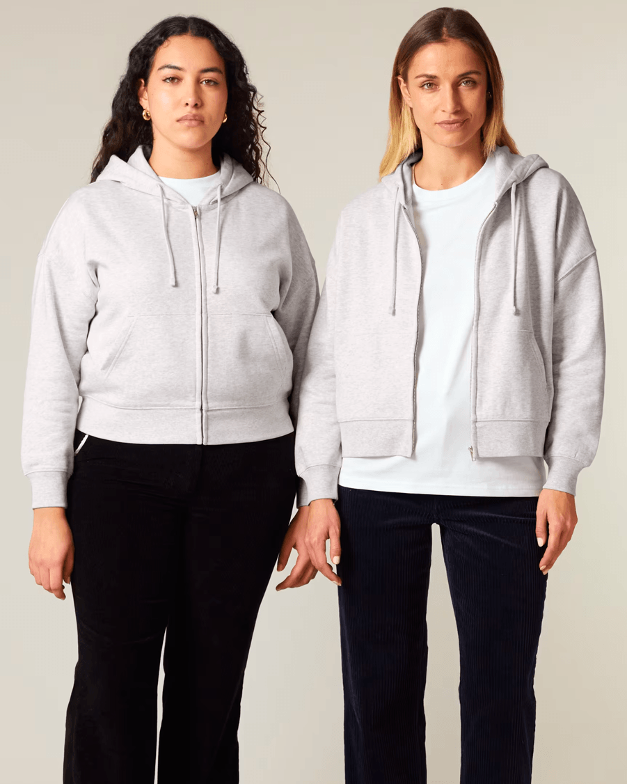 Stanley/Stella Stella Ida dameshoodie met rits van biologisch katoen personaliseren