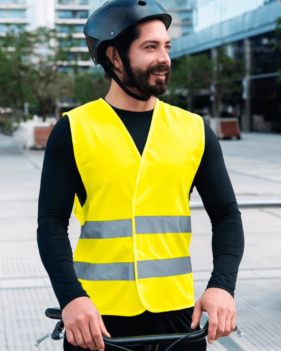 Korntex Unisex veiligheidsvest met reflecterende strepen personaliseren