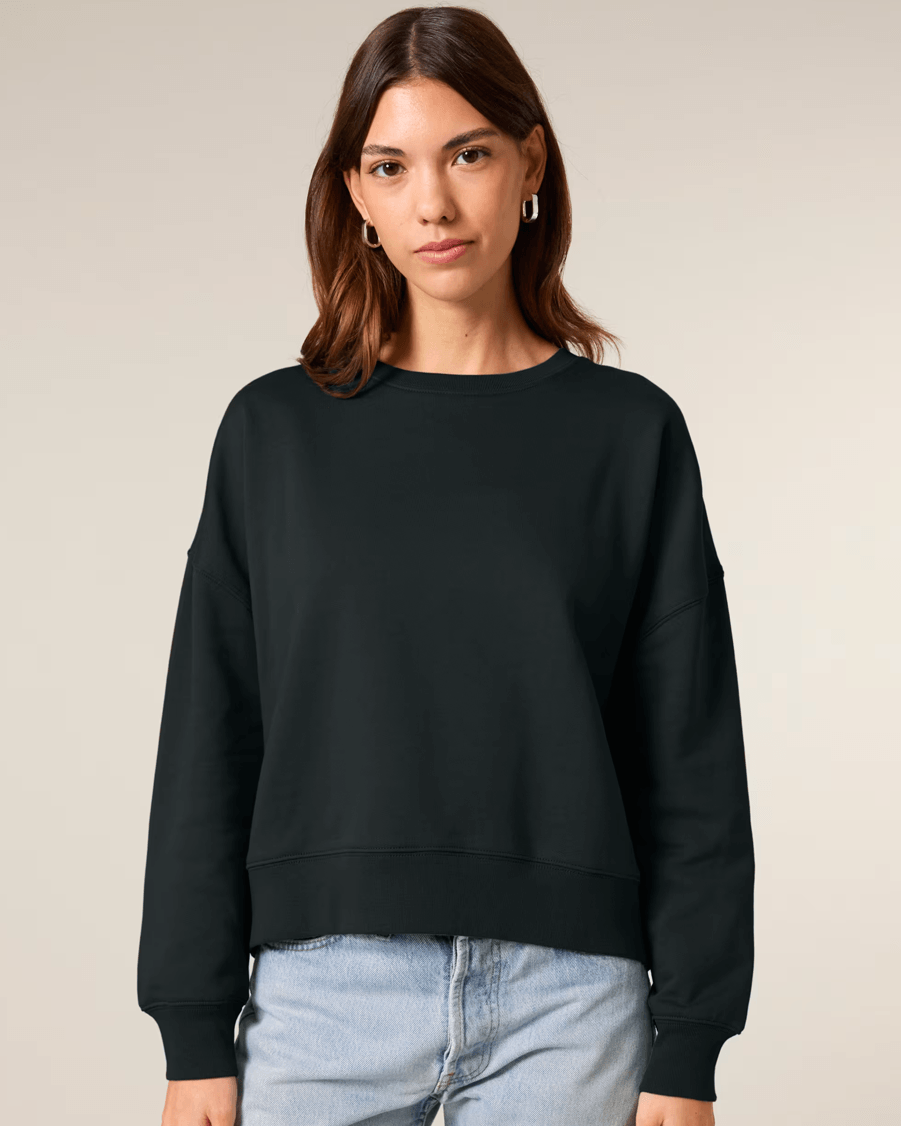 Stanley/Stella Stella Alma dames sweater met ronde hals van biologisch katoen personaliseren