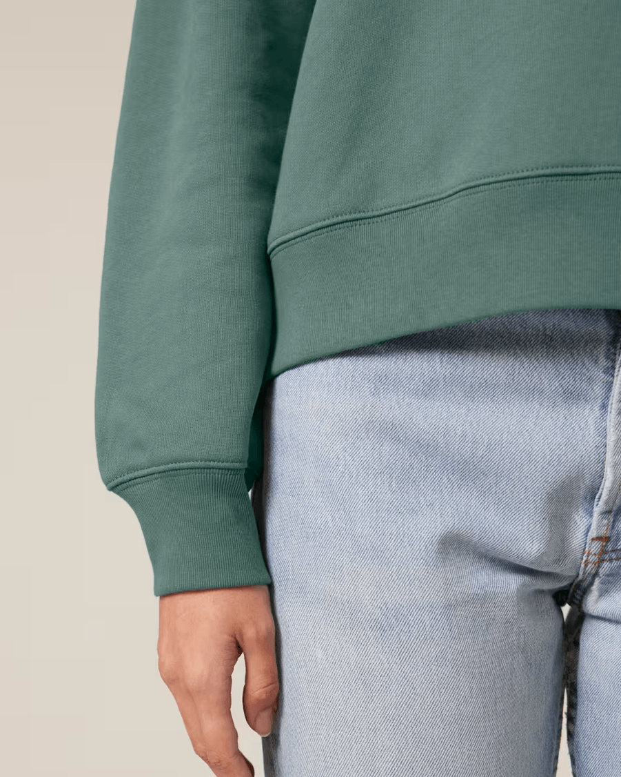 Stanley/Stella Stella Alma dames sweater met ronde hals van biologisch katoen personaliseren