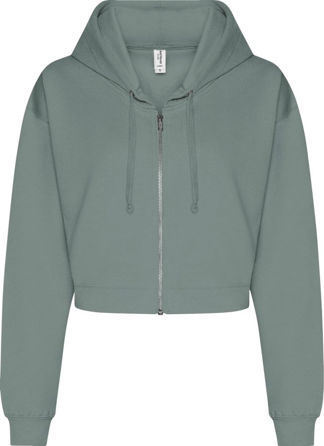 Cropped Zoodie dames hoodie bedrukken | Just Hoods
