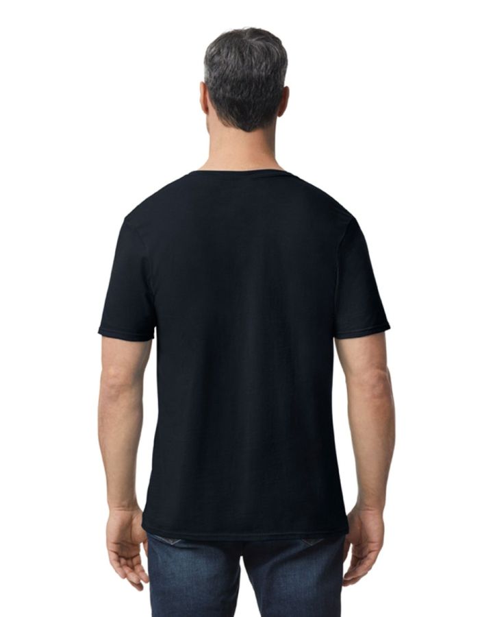 Softstyle V-hals Heren T-Shirt bedrukken | Gildan