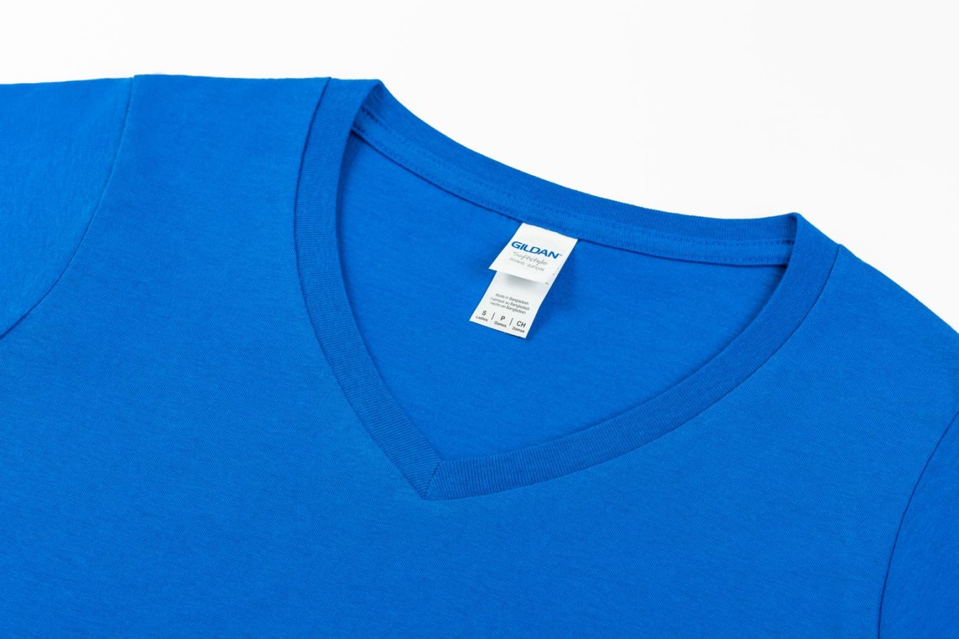 Softstyle V-hals Dames T-Shirt bedrukken | Gildan