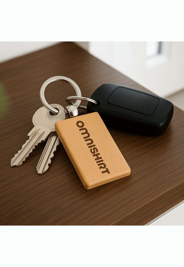 Houten sleutelhanger bedrukken | Omnishirt