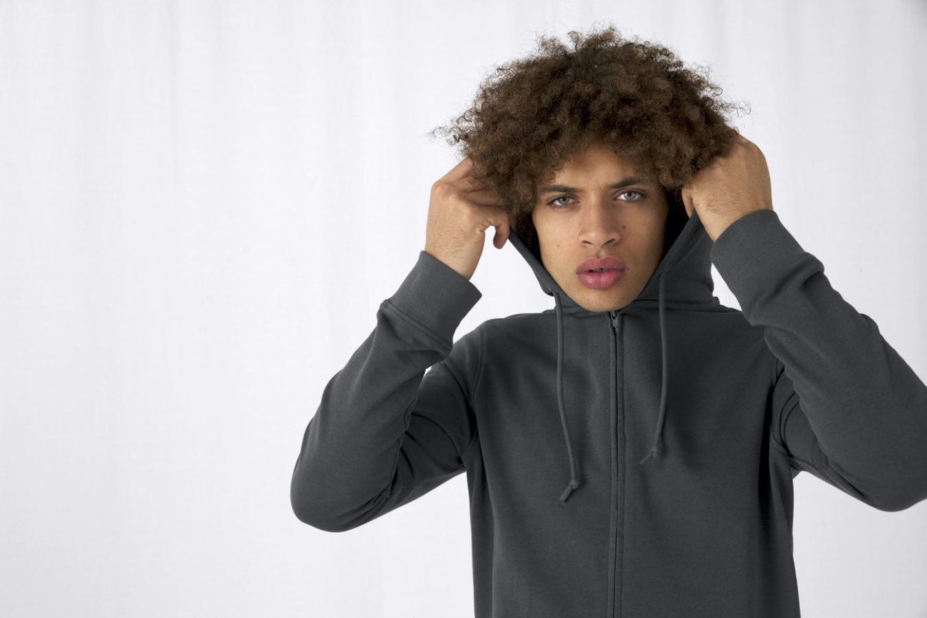 B&C Inspire Zipped Hood Heren Hoodie Bedrukken | B&C