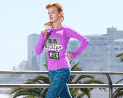 Dames longsleeve hardloopshirt ontwerpen
