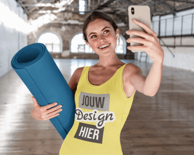 Yoga tanktop bedrukken