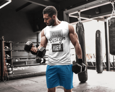 Heren fitness tanktop bedrukken