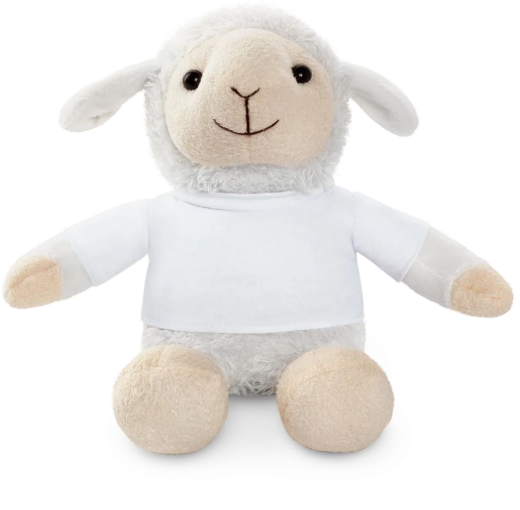 Schaap Berta knuffeldier bedrukken