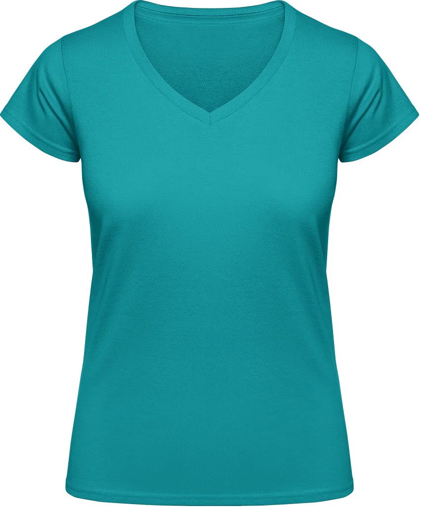 HAKRO Women's V-shirt Classic bedrukken