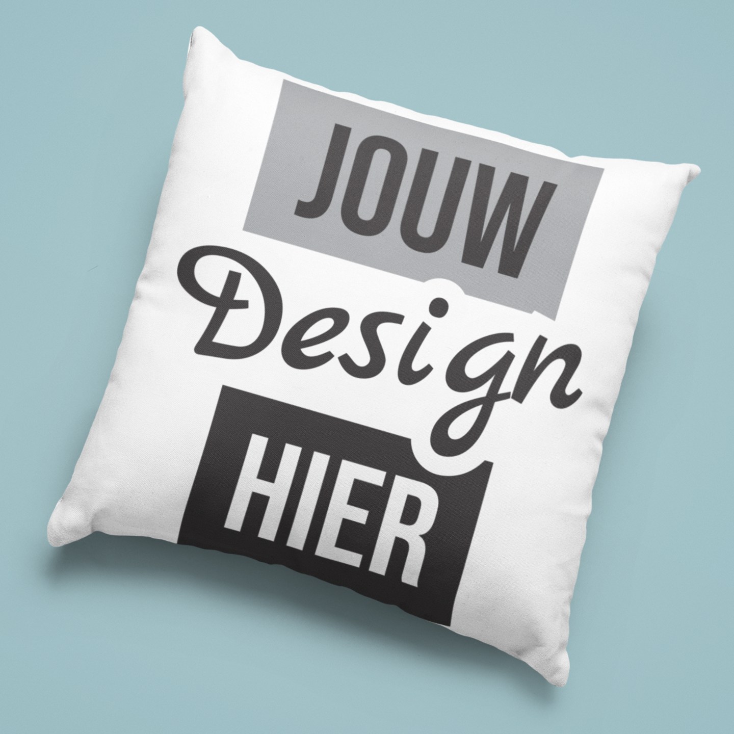 Sublistar Tweekleurig Kussen personaliseren