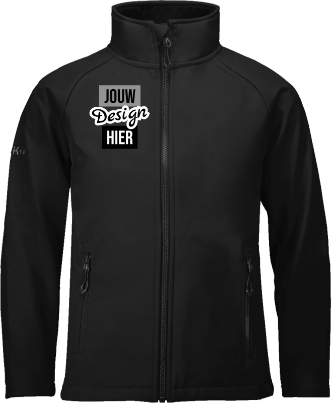 JAKO Softshelljas Team Kids personaliseren