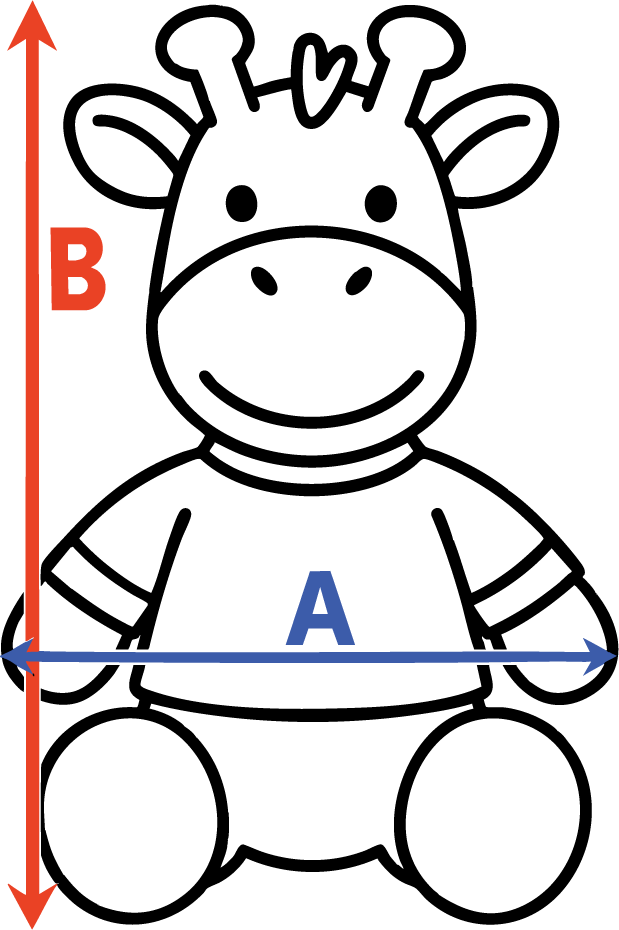 Giraf Knuffeldier Afmetingen