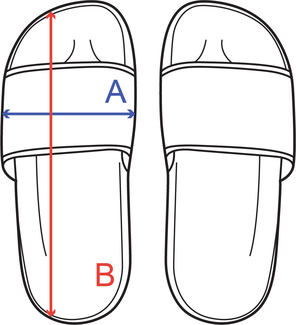 Slippers voor kinderen Maattabel